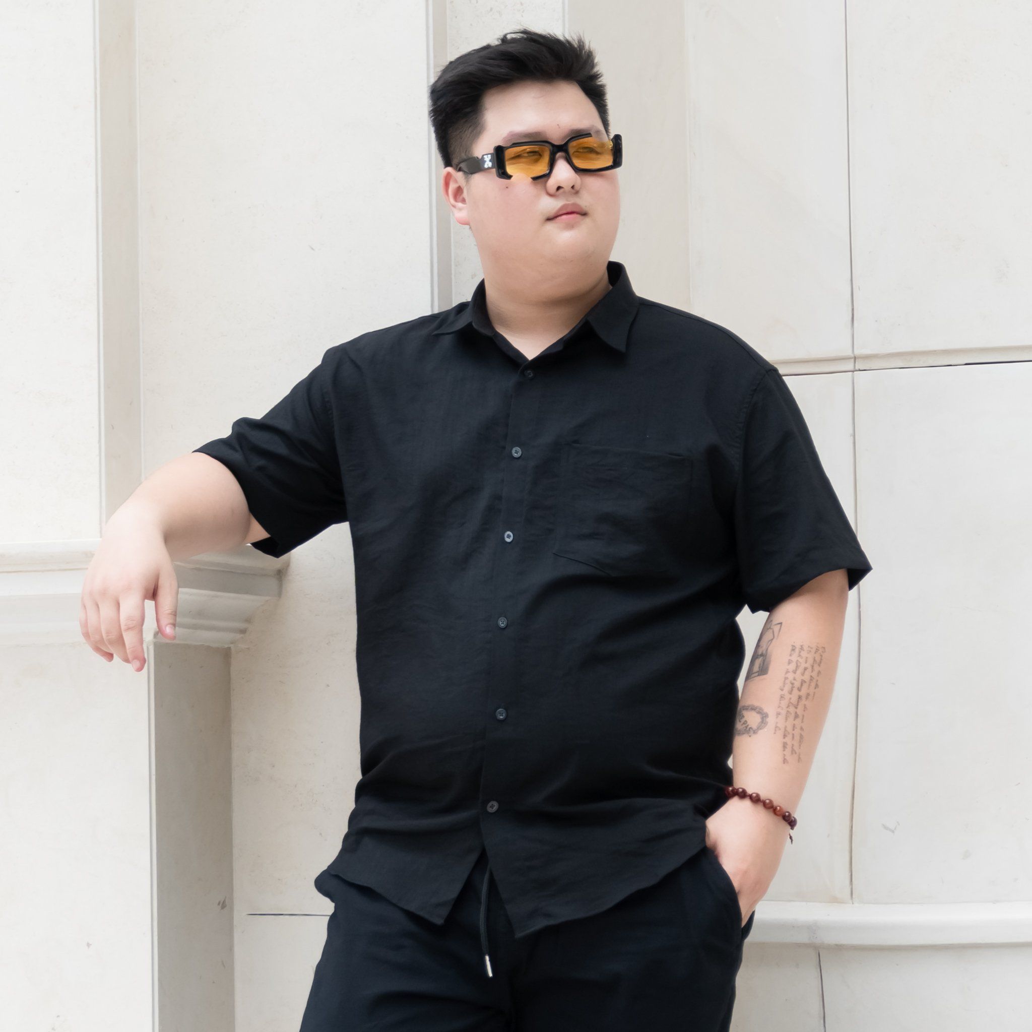 Áo Sơ Mi Đũi Big Size Nam