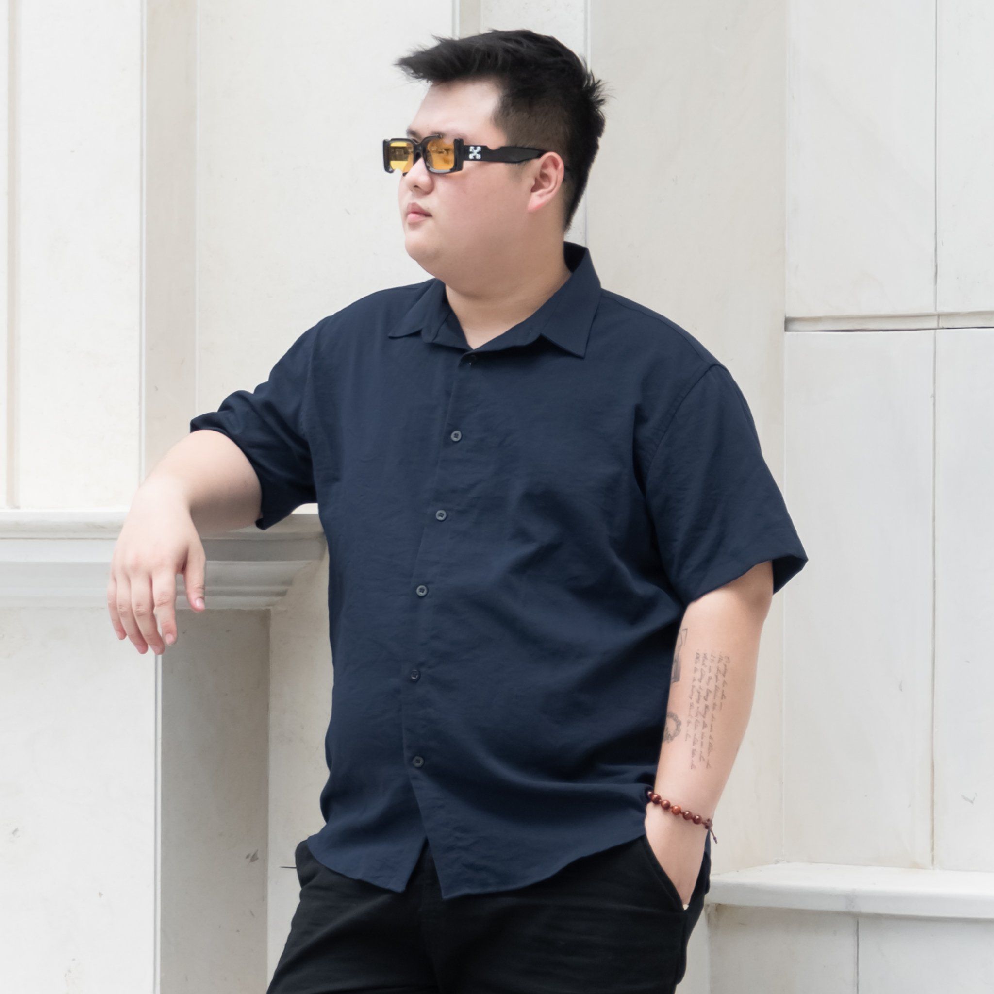 Áo Sơ Mi Đũi Big Size Nam