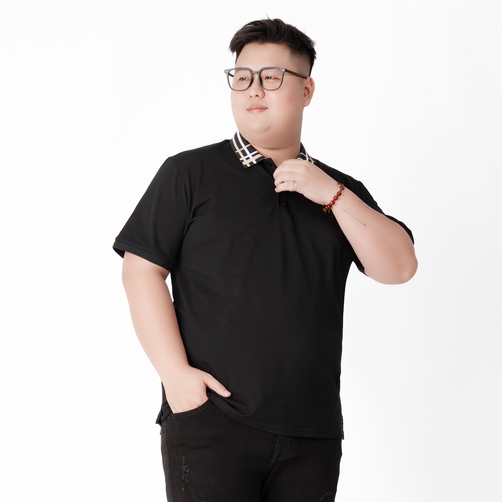 Áo Polo Kẻ Cổ Big Size Nam