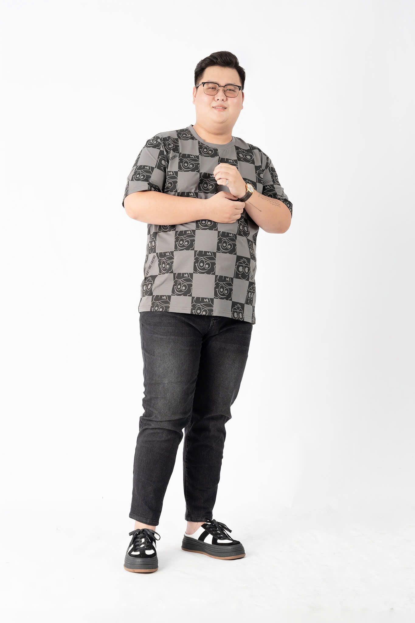 Áo Thun Họa Tiết Caro big size nam