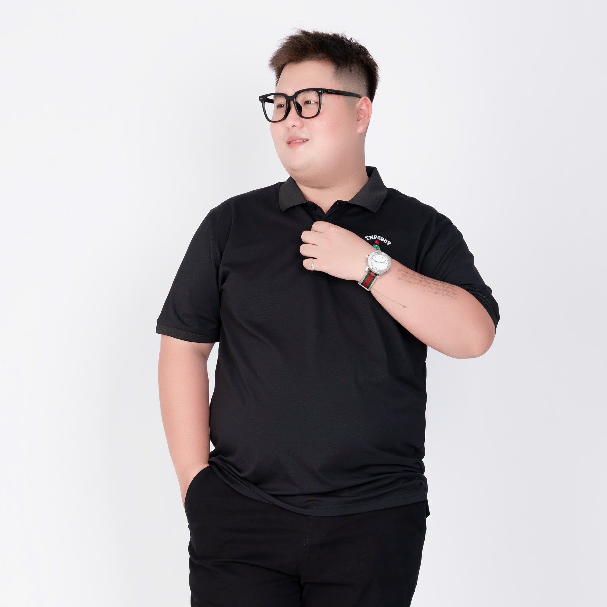 Áo Polo Trắng Đen Big Size Nam