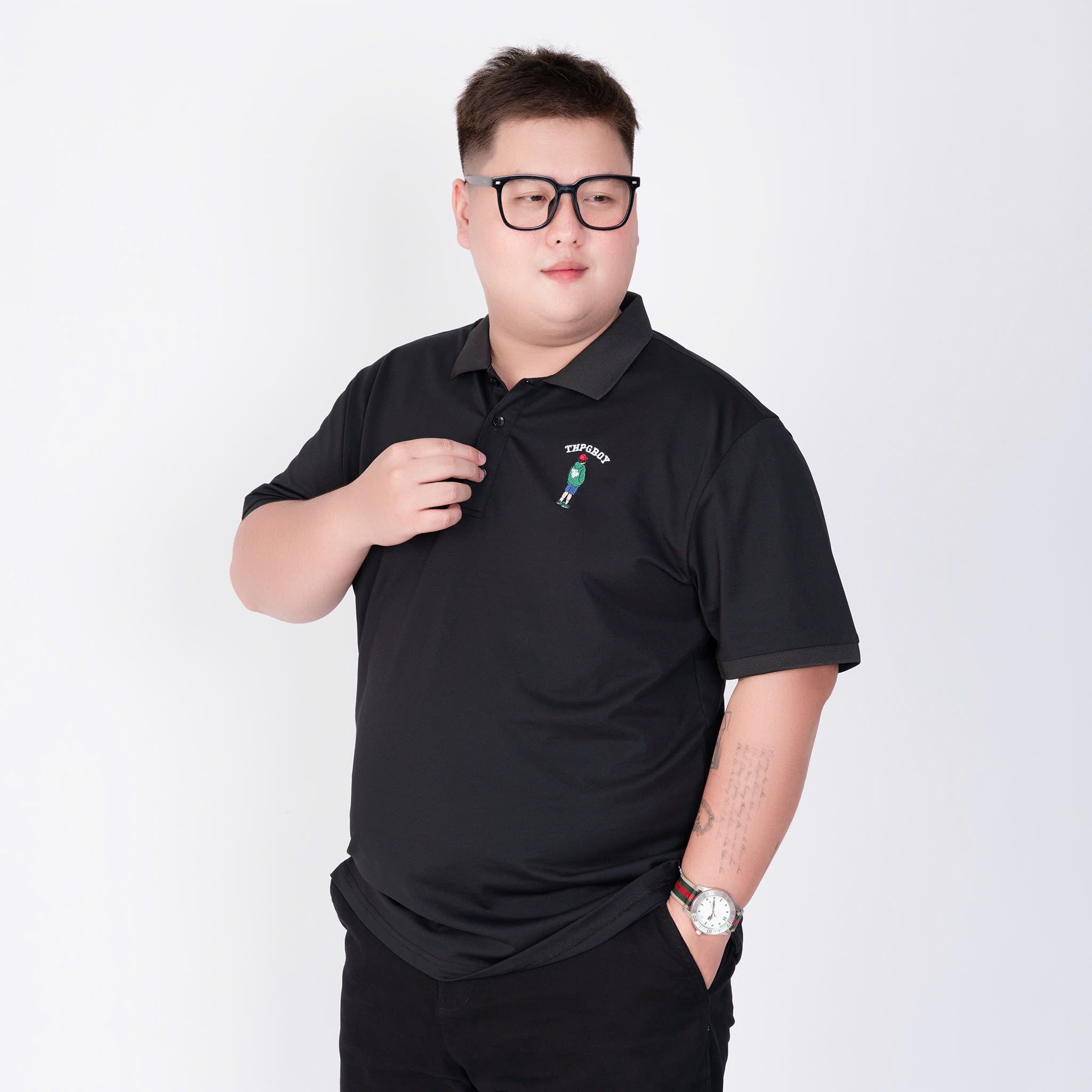 Áo Polo Trắng Đen Big Size Nam