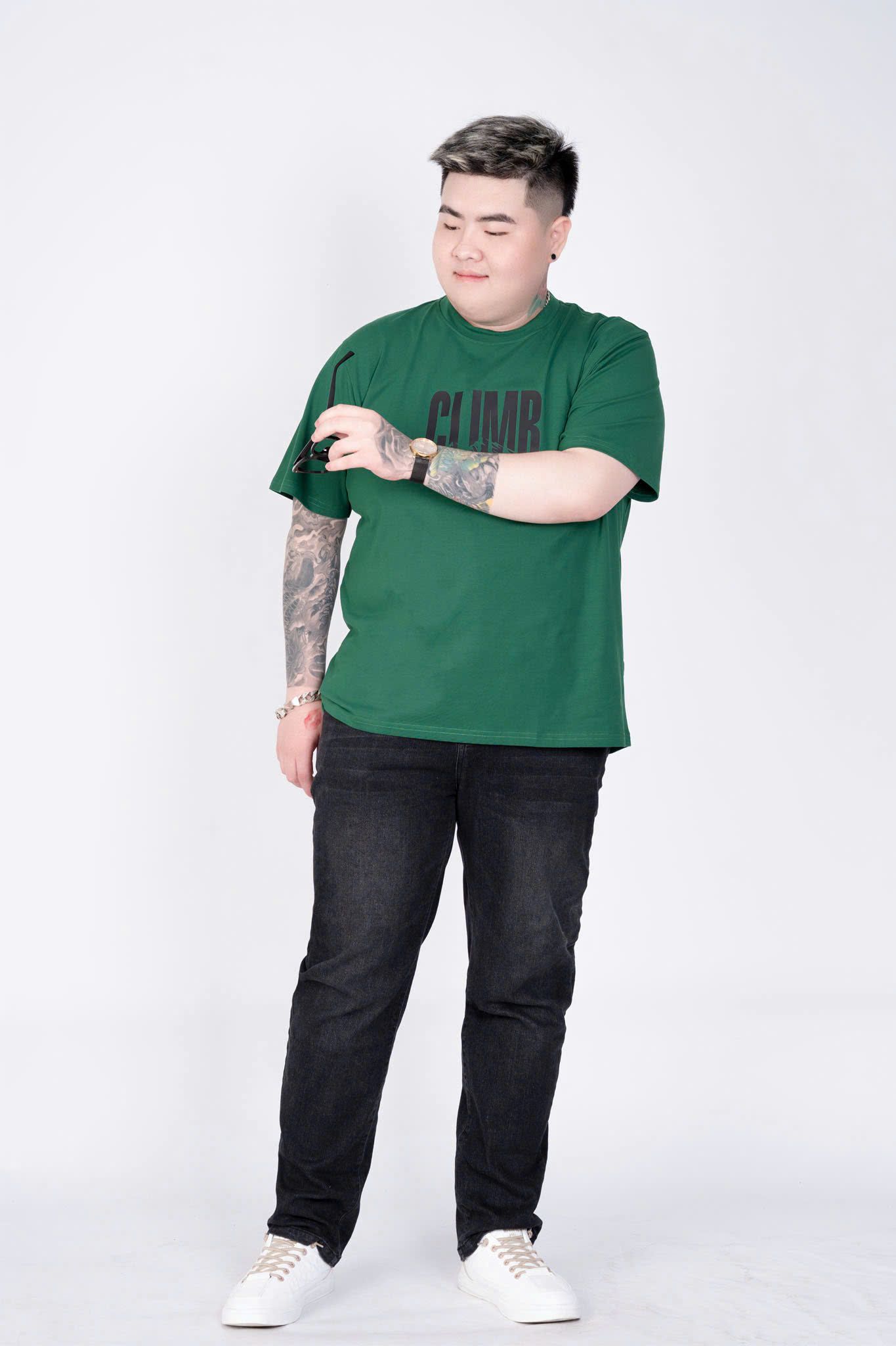 Áo Thun Xanh Big Size Nam