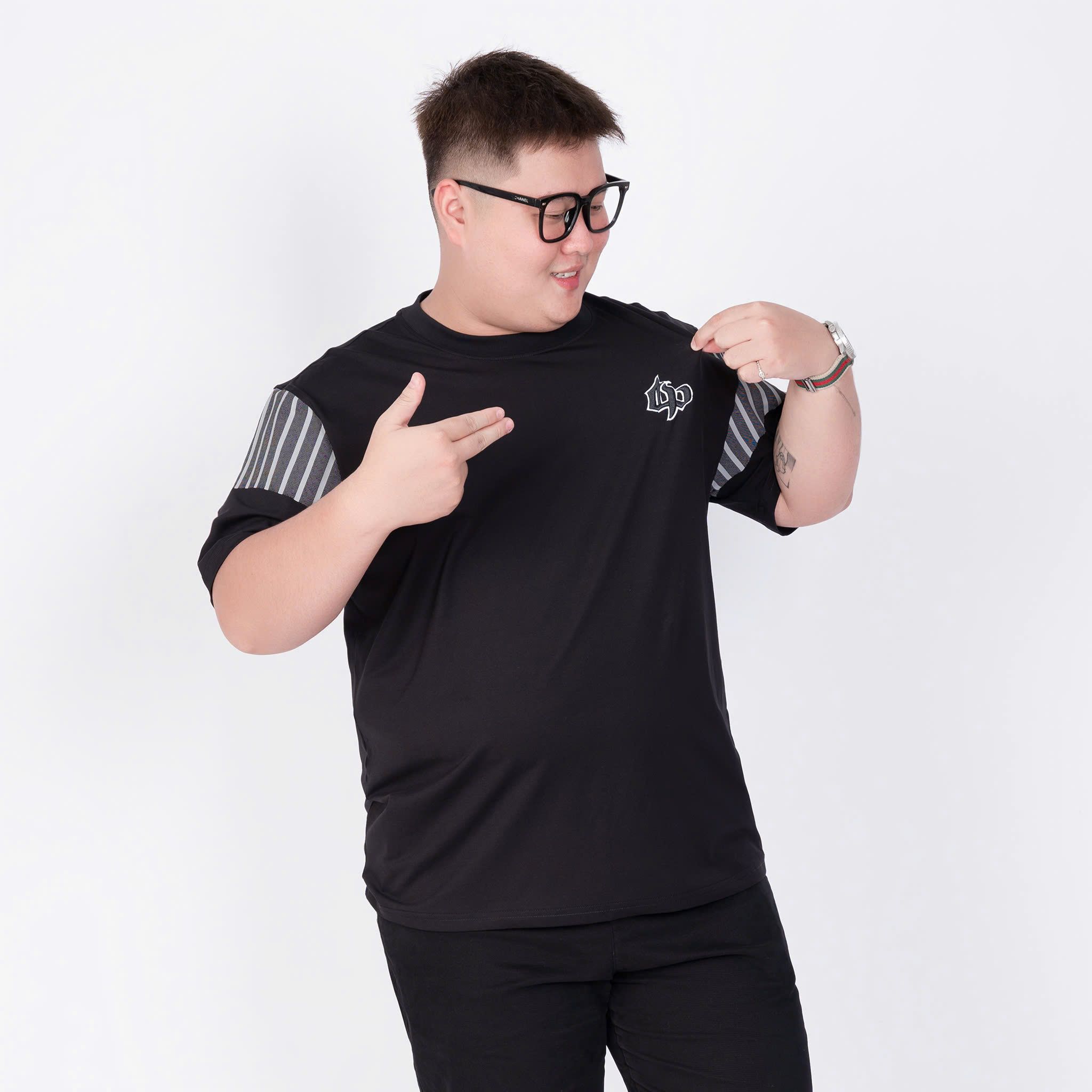 Áo Thun Đen Viền big size nam