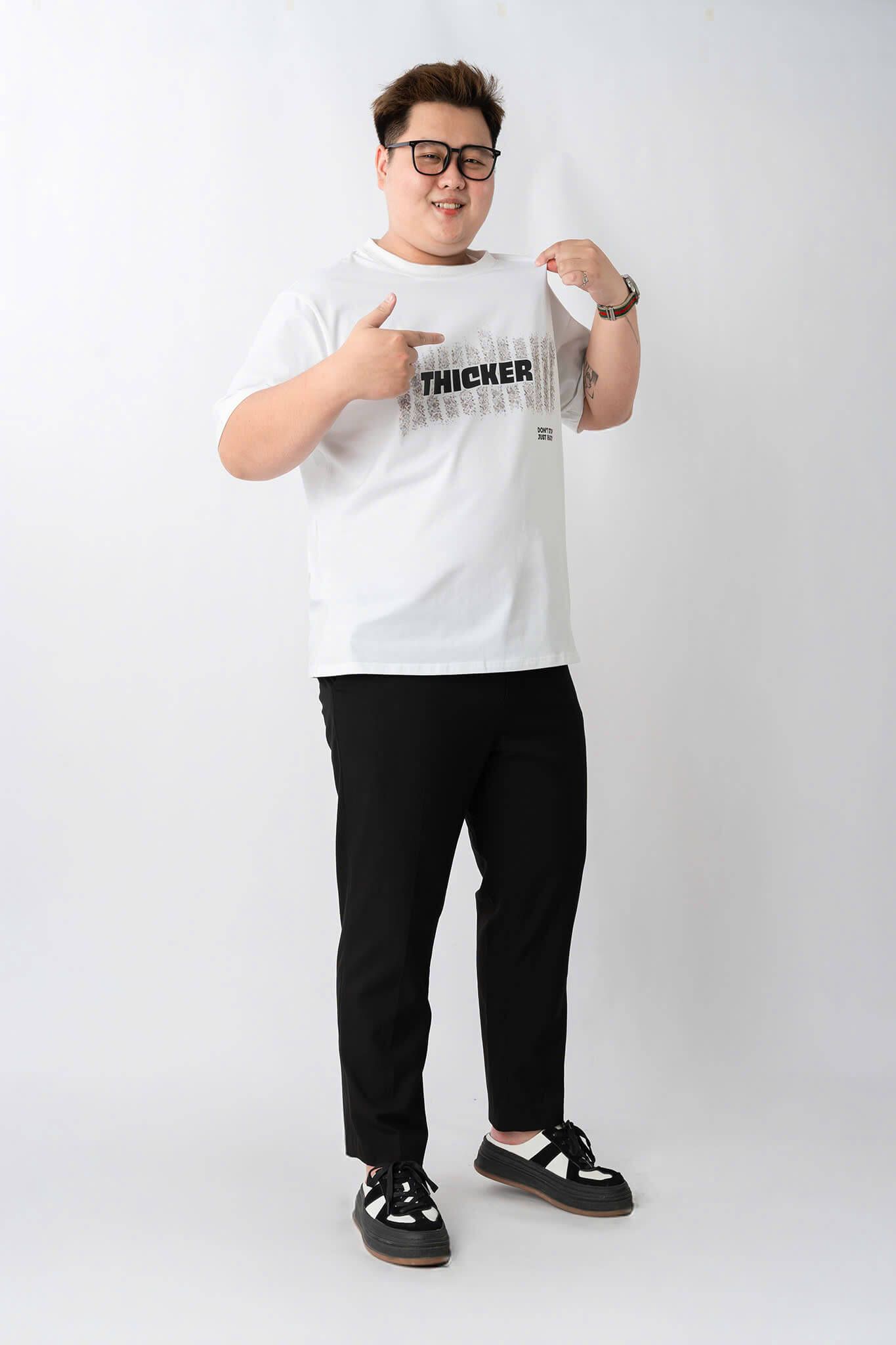 Áo Thun Trắng In Big Size Nam