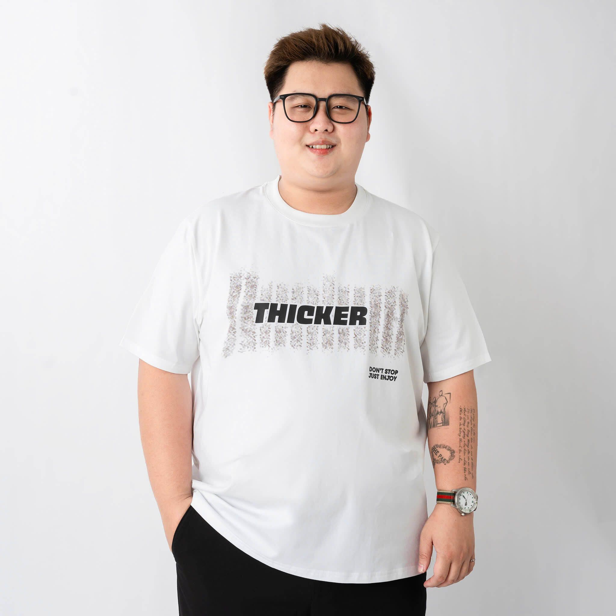 Áo Thun Trắng In Big Size Nam