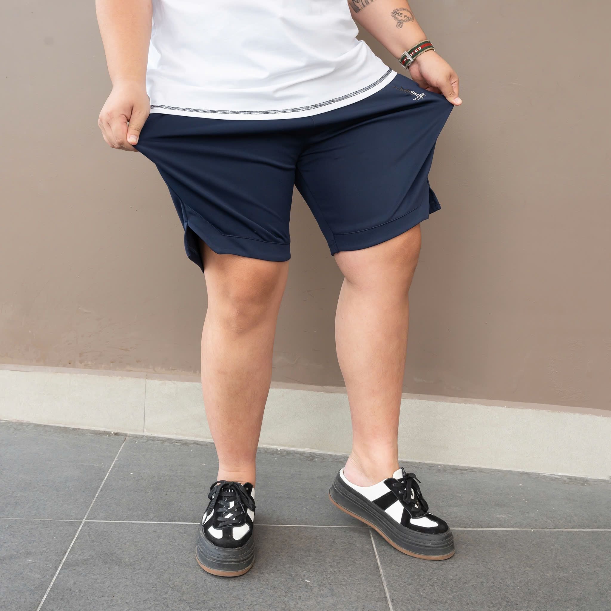 Quần Short Thun Xanh Big Size Nam