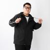 Áo Khoác Gió Đen Viền Big Size Nam