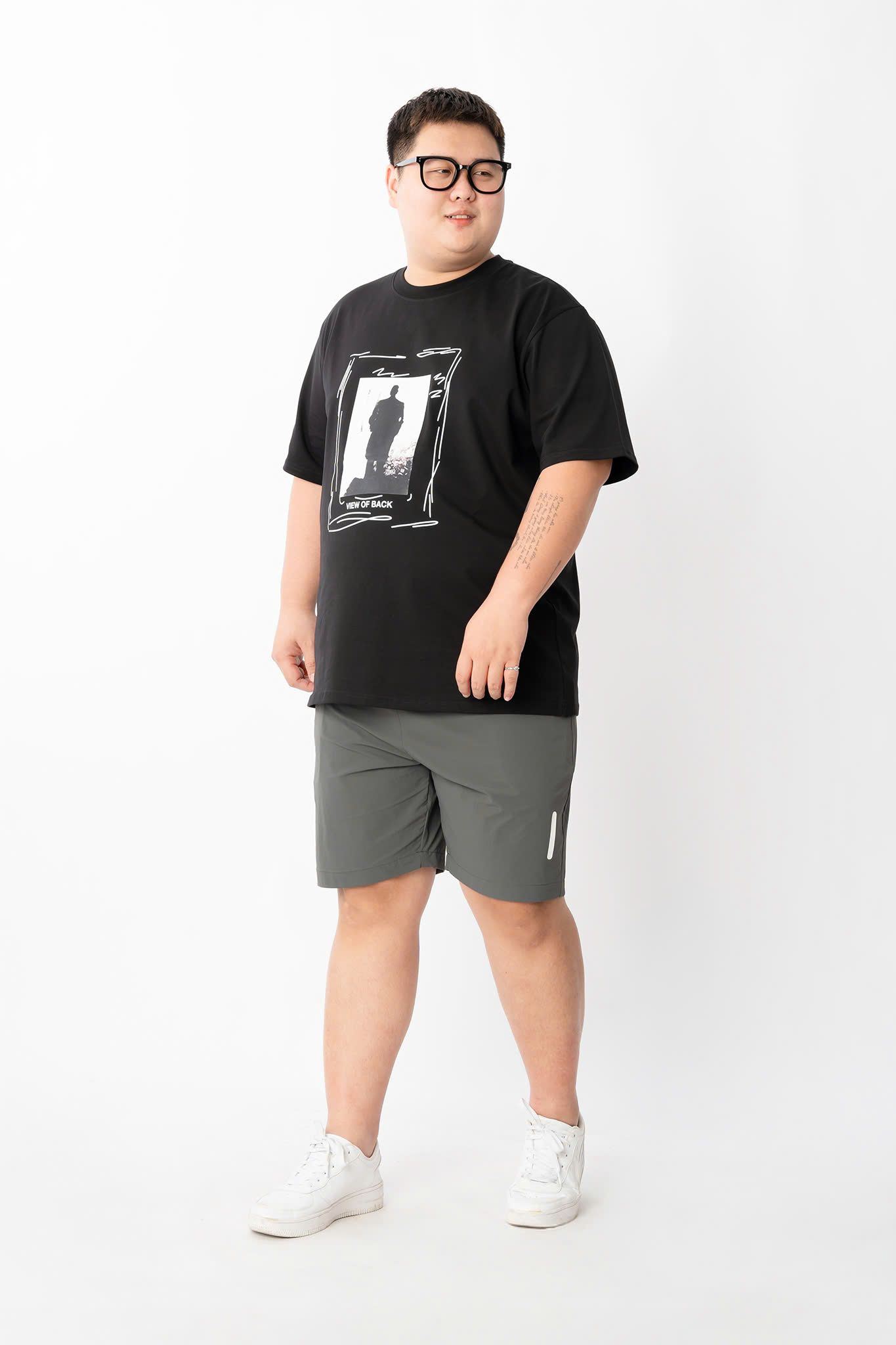 Áo Thun Đen In A1 Big Size Nam