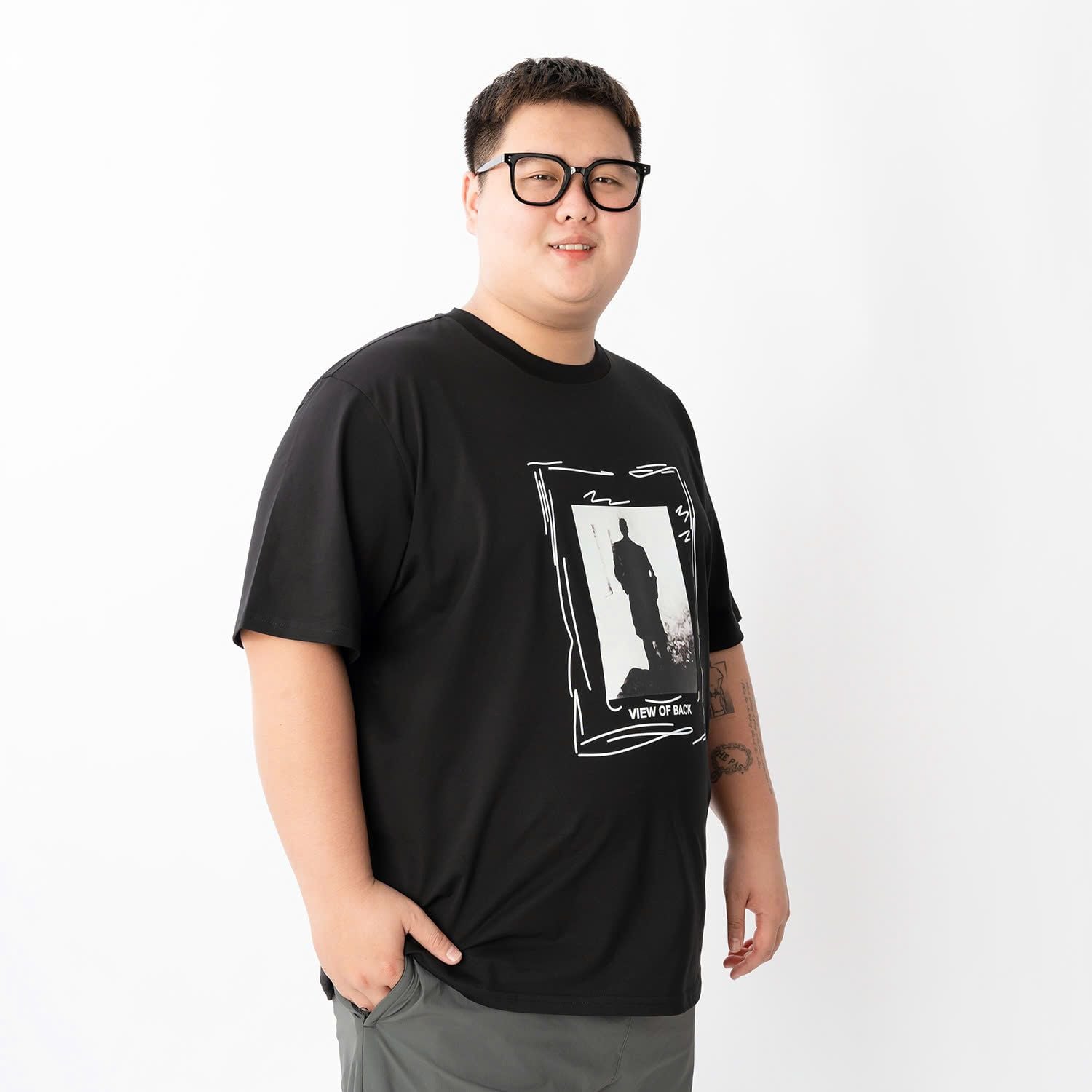 Áo Thun Đen In A1 Big Size Nam