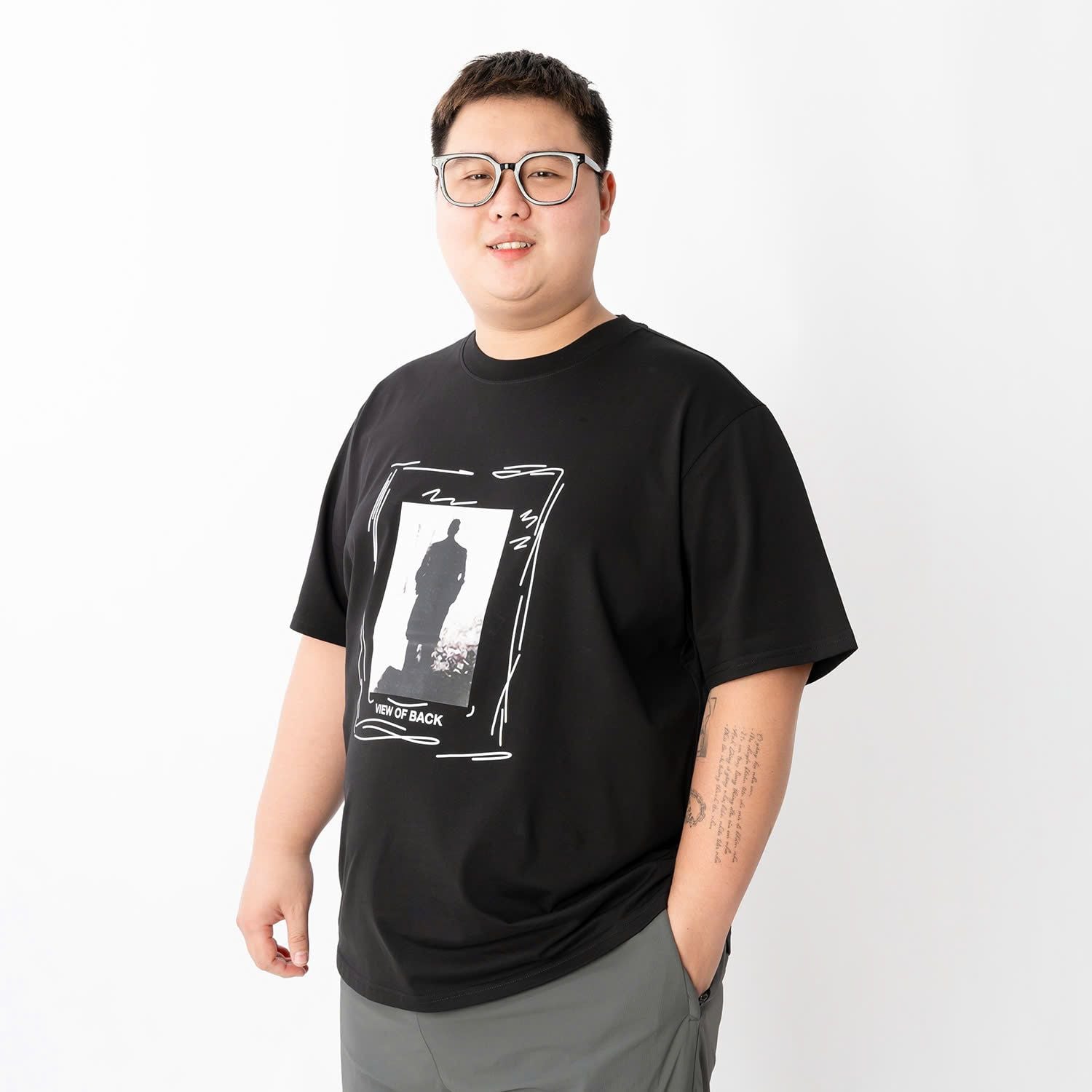 Áo Thun Đen In A1 Big Size Nam