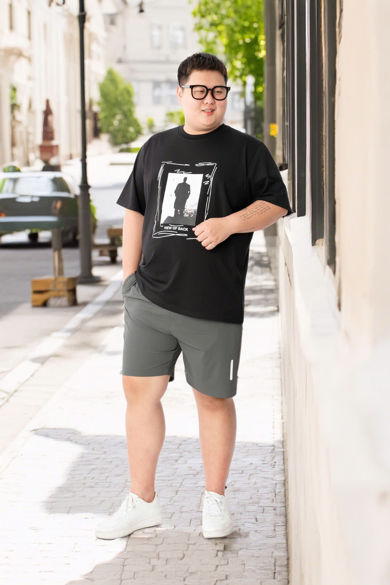 Áo Thun Đen In A1 Big Size Nam