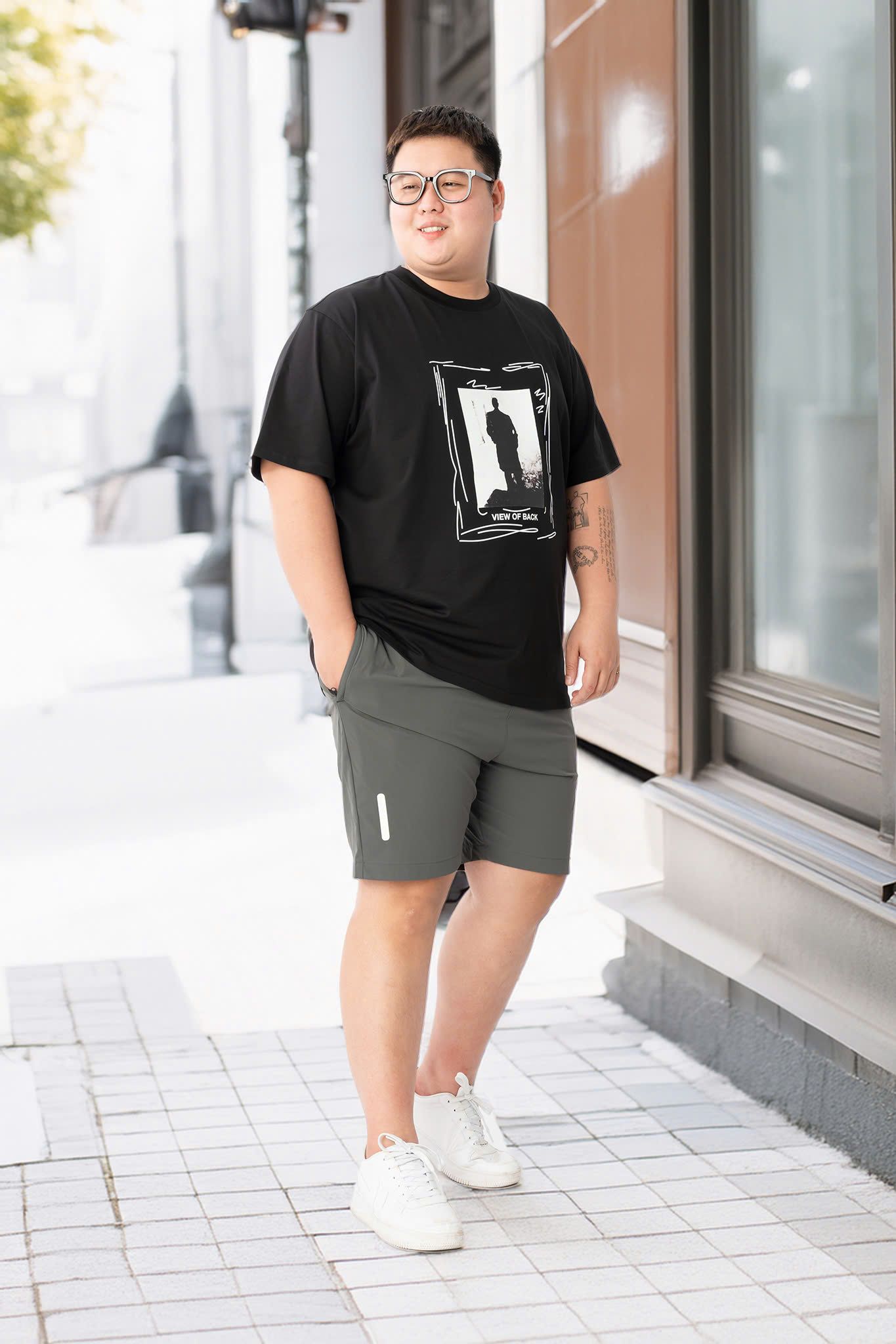 Áo Thun Đen In A1 Big Size Nam