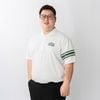 Áo Polo Trắng Kẻ Tay Big Size Nam