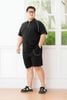 Set Bộ Đen Viền Tay Big Size Nam