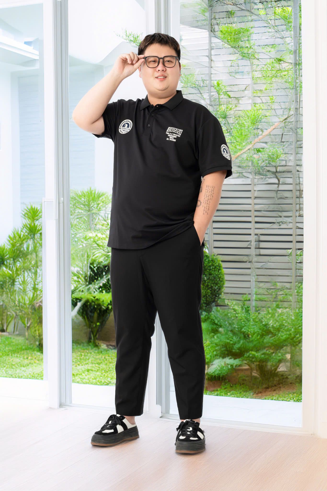 Áo Polo Đen A5 Big Size Nam