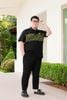 Áo Polo Đen Big Size Nam Phối Màu Rêu