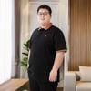 Áo Polo Đen Big Size Nam Cổ Vàng