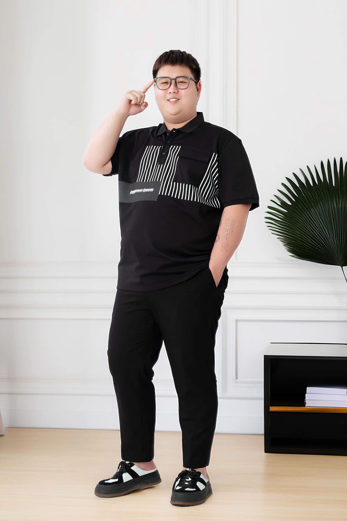 Áo Polo Đen A3 Big Size Nam