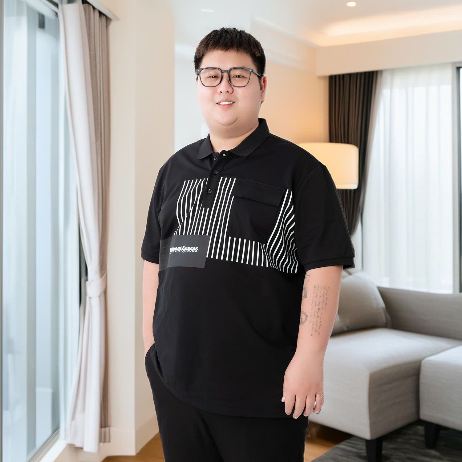 Áo Polo Đen A3 Big Size Nam