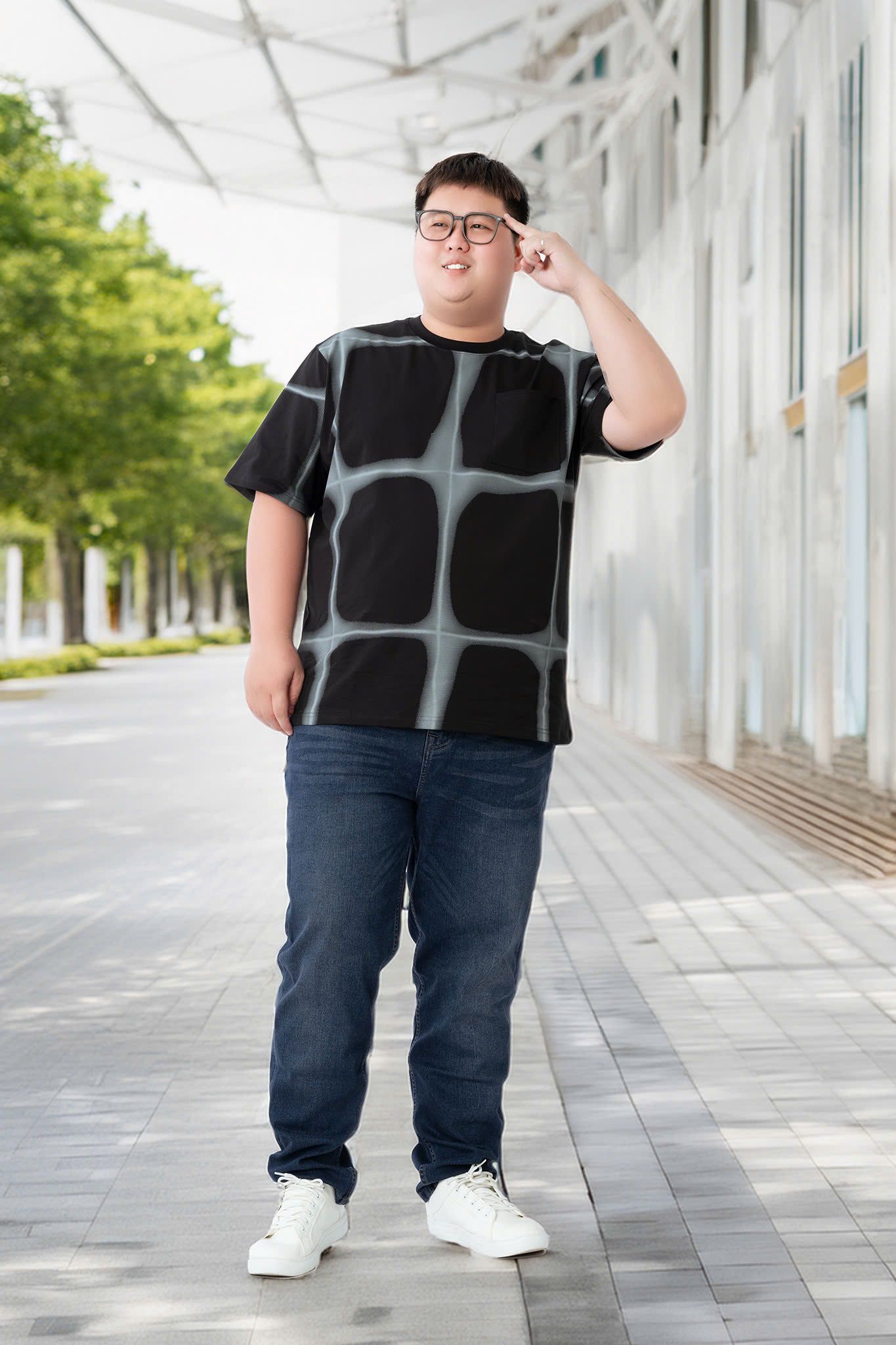 Áo Thun Đen B8 Big Size Nam