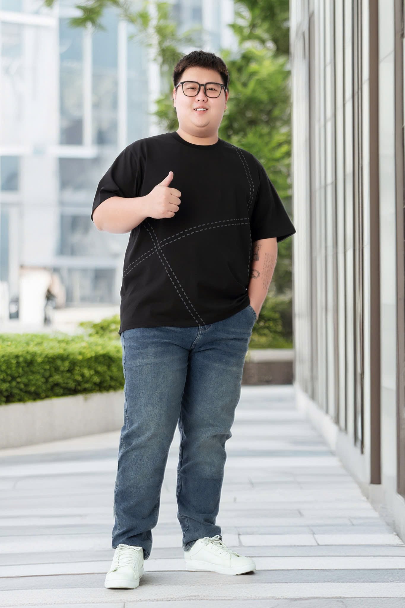 Áo Thun Đen B1 Big Size Nam