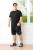 Bộ Đồ Thun Đen Viền Big Size Nam
