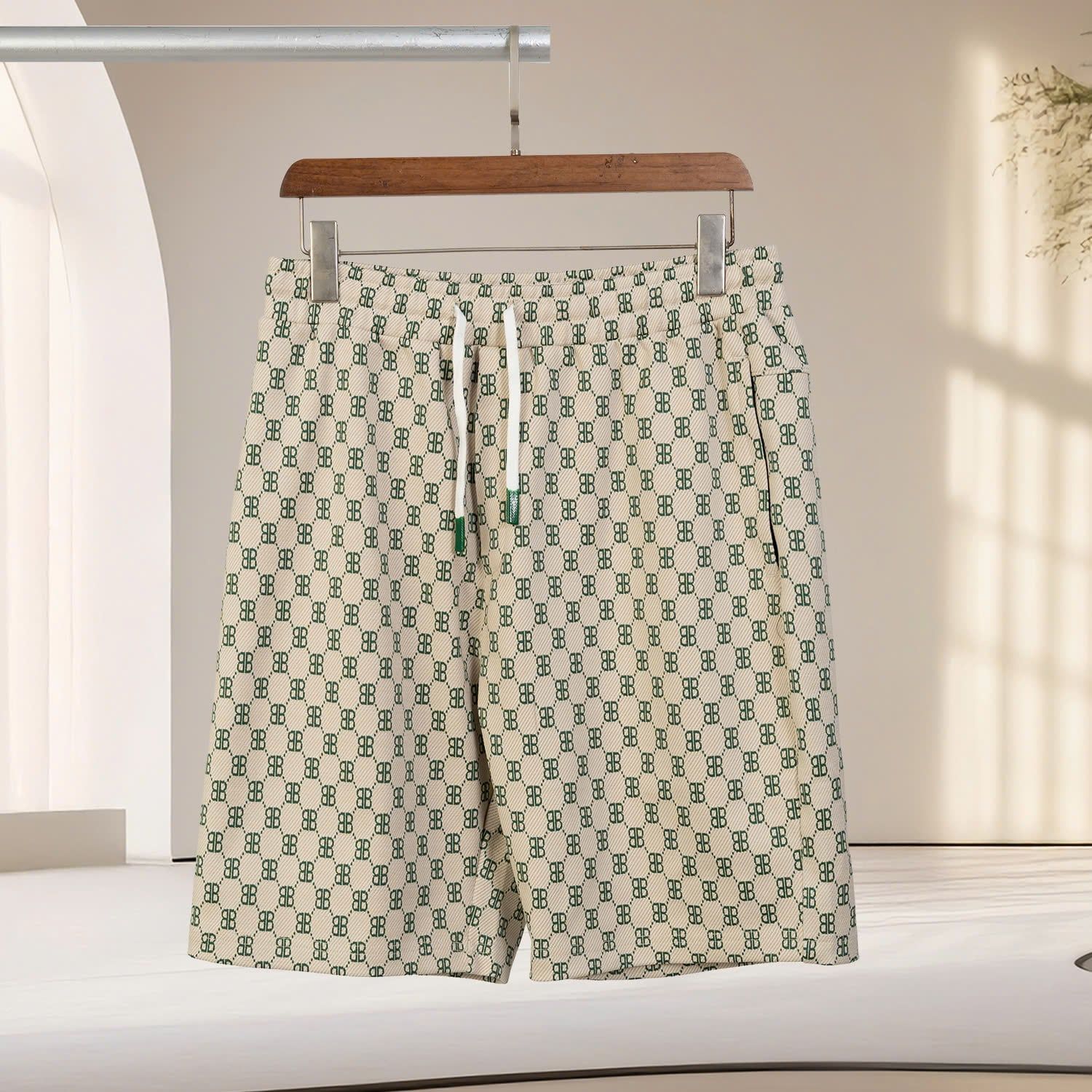 Quần Short Thun Chéo Họa Tiết Big Size Nam