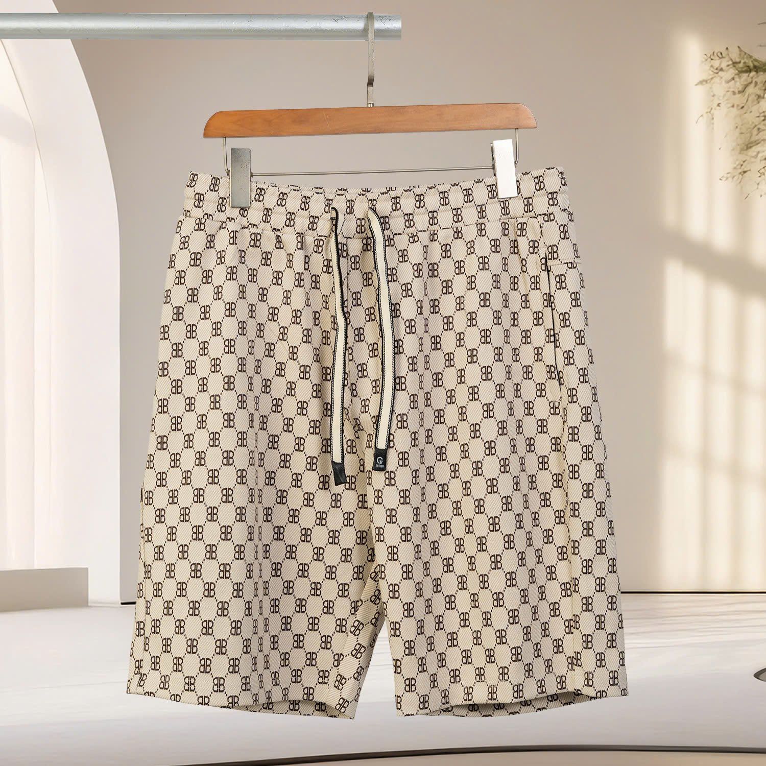 Quần Short Thun Chéo Họa Tiết Big Size Nam