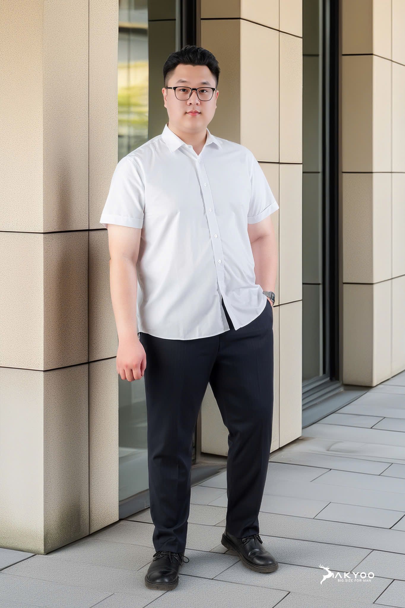 Quần Âu Kẻ Form Đứng Big Size Nam