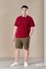 Áo Polo Đỏ Họa Tiết Big Size Nam