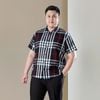 Áo Sơ Mi Cotton Cộc Tay Kẻ Big Size Nam