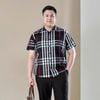 Áo Sơ Mi Cotton Cộc Tay Kẻ Big Size Nam