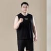 Áo Ba Lỗ Cotton Đen Họa Tiết Big Size Nam