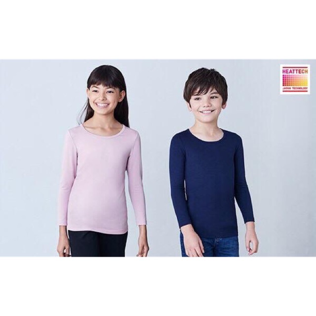 Auth Áo giữ nhiệt heattech kid Uniqlo Japan cổ tròn cho bé màu 12 Pink  size 110  Lazadavn