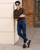 Quần Jeans Nam Dáng Slim Màu Xanh Đậm. Dark Blue Slim Fit Jeans - 222MD4082F2970