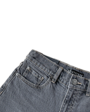 Quần Short Nữ Dáng Suông Xắn Gấu Màu Xám. Women's Gray Folded Hem Loose-Fit Shorts - 221WD2103B2050