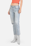 Quần jean nữ dáng đứng. Distressed Straight Jeans - 120WD2083F2910