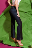 Quần Jean Nữ Dáng Loe phối 2 Màu. Two-Tone Flared Jeans - 120WD2084F2970