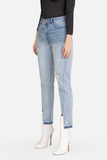 Quần jean nữ dáng suông. Paneled Jeans - 120WD2087F1930