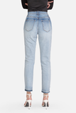 Quần jean nữ dáng suông. Paneled Jeans - 120WD2087F1930