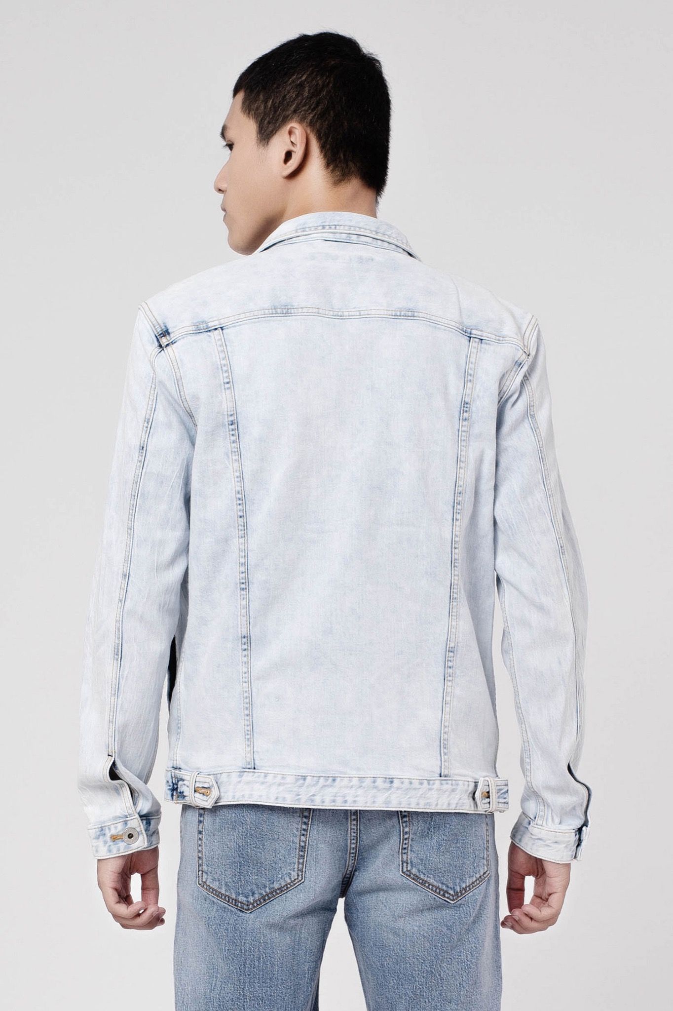 Áo Khoác Jeans Nam Dáng Rộng. Bleach Denim Jacket - 121MD4044F2