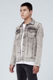 Áo Khoác Dáng Rộng, Xám Khói. Grey Type 3 Denim Jacket  - 121MD4044F5030