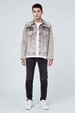 Áo Khoác Dáng Rộng, Xám Khói. Grey Type 3 Denim Jacket  - 121MD4044F5030