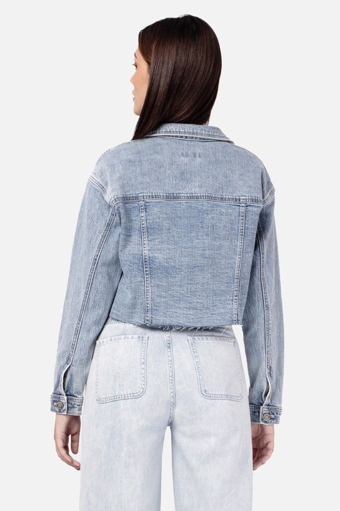 Áo Khoác Denim Lửng Dáng Rộng - 121WD2044B1