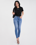 Quần Jeans Nữ Dáng Skinny Xanh Đậm Vừa. Medium Blue Skinny Jeans - 122WD1081B3950
