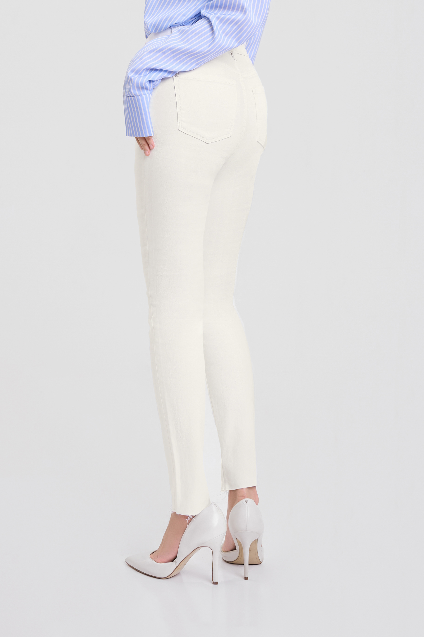 Quần Jeans Nữ Dáng Skinny. Bright White Skinny Women's Jeans - 222WN1081B1