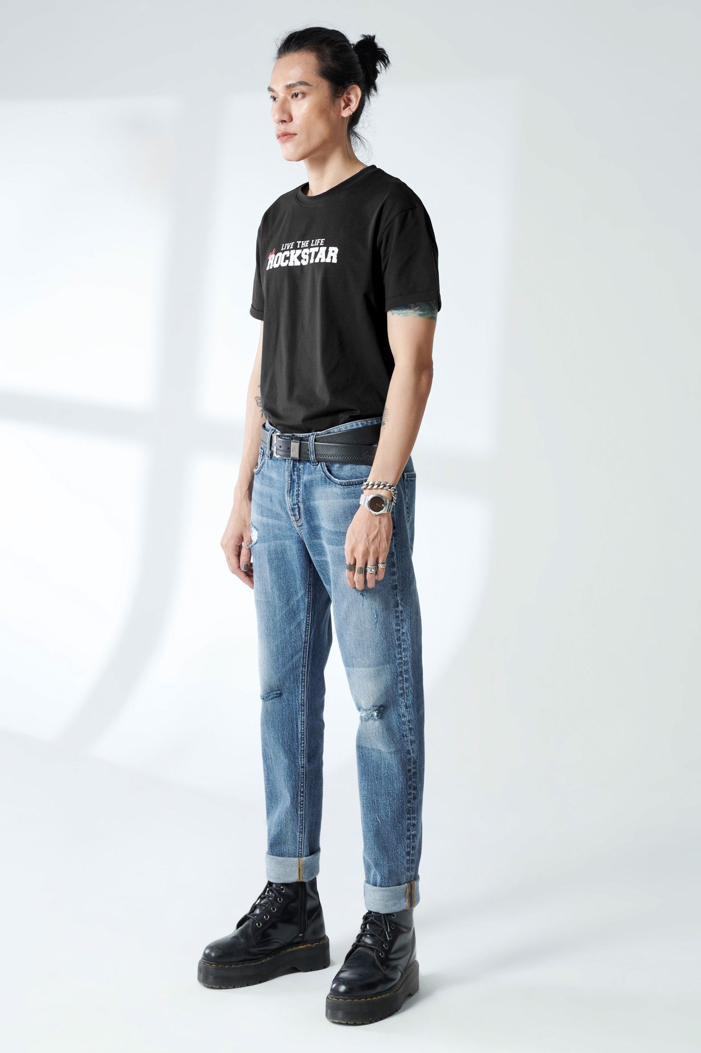 Quần jeans nam dáng slim - 220MD4082F2930