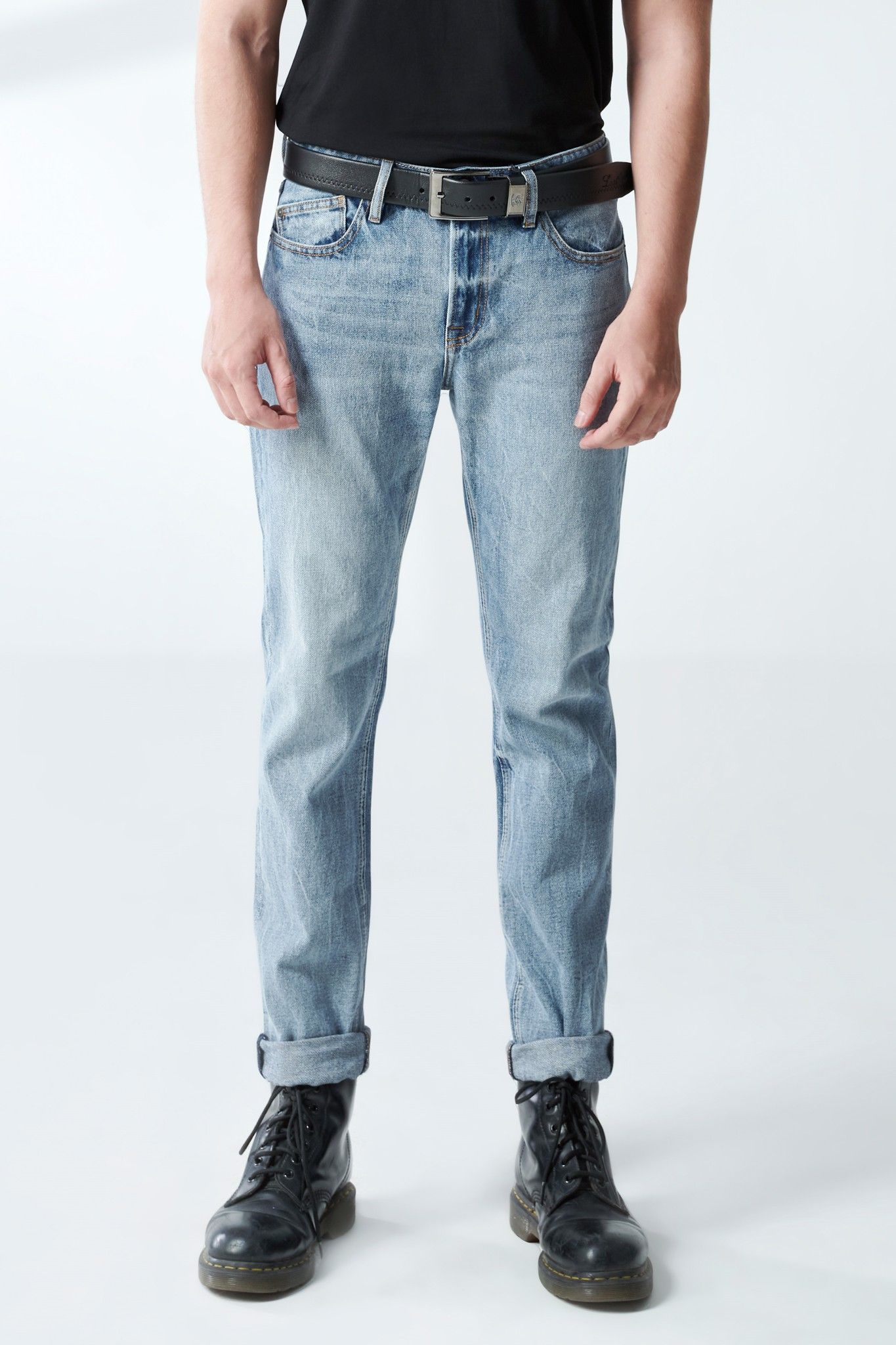 Quần jeans nam dáng straight - 220MD4083F1940