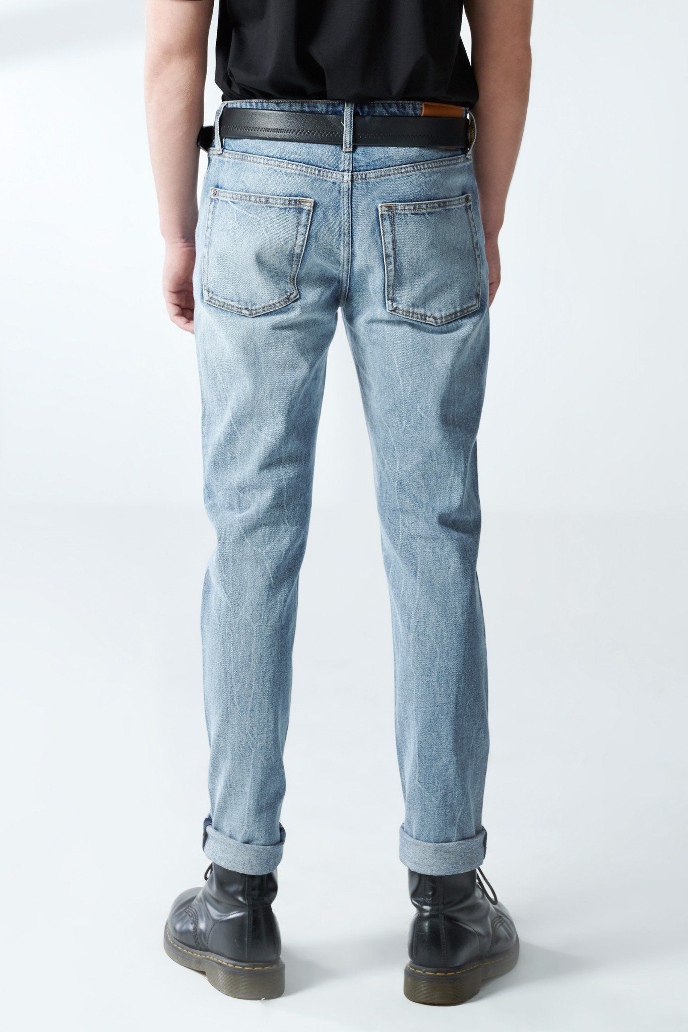 Quần jeans nam dáng straight - 220MD4083F1940